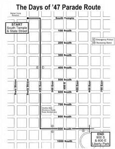 Parade route 2014