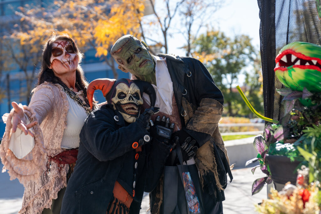 3 - Community members stand for a photo at the SLCPD Halloween Fun Fest (SLCPD photo | October 27, 2023).