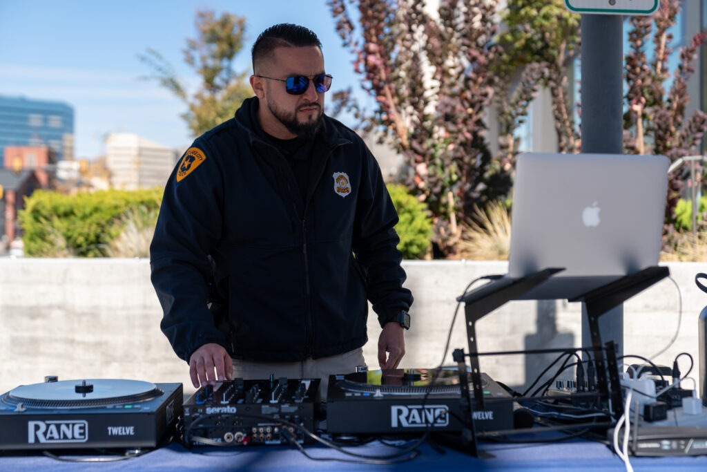 5 - SLCPD Community Outreach DJ Wilson Silva at the SLCPD Halloween Fun Fest (SLCPD photo | October 27, 2023).