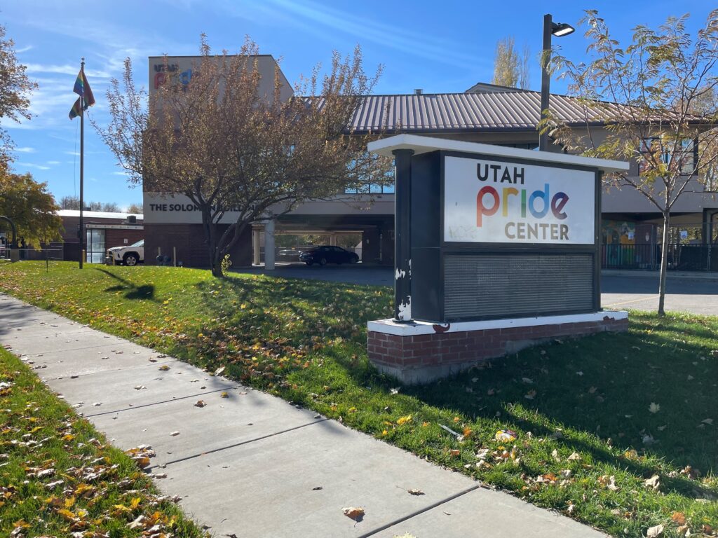 1 - Photo of the Utah Pride Center (SLCPD photo \ November 15, 2023).